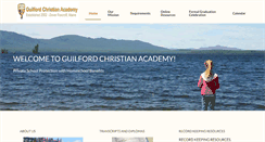 Desktop Screenshot of guilfordchristianacademy.com