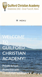 Mobile Screenshot of guilfordchristianacademy.com