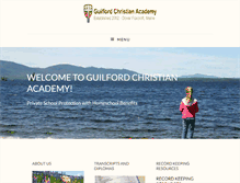 Tablet Screenshot of guilfordchristianacademy.com